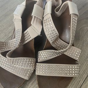 Women’s shoes, worn once.